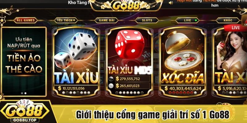 Giới thiệu cổng game giải trí số 1 Go88