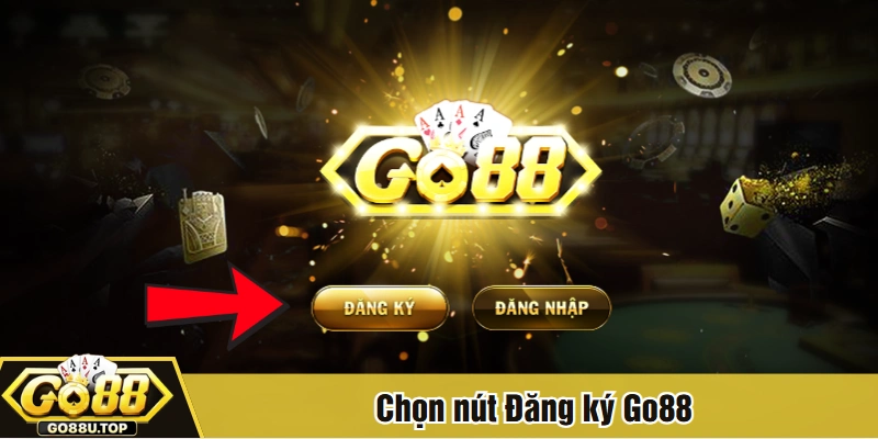 Chọn nút Đăng ký Go88