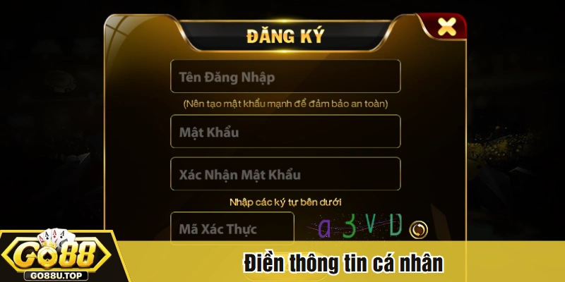 Điền thông tin cá nhân