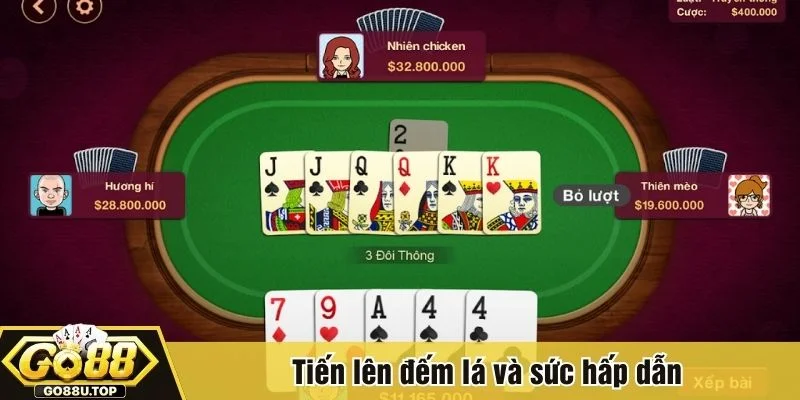 Tiến lên đếm lá luôn thu hút đông đảo game thủ